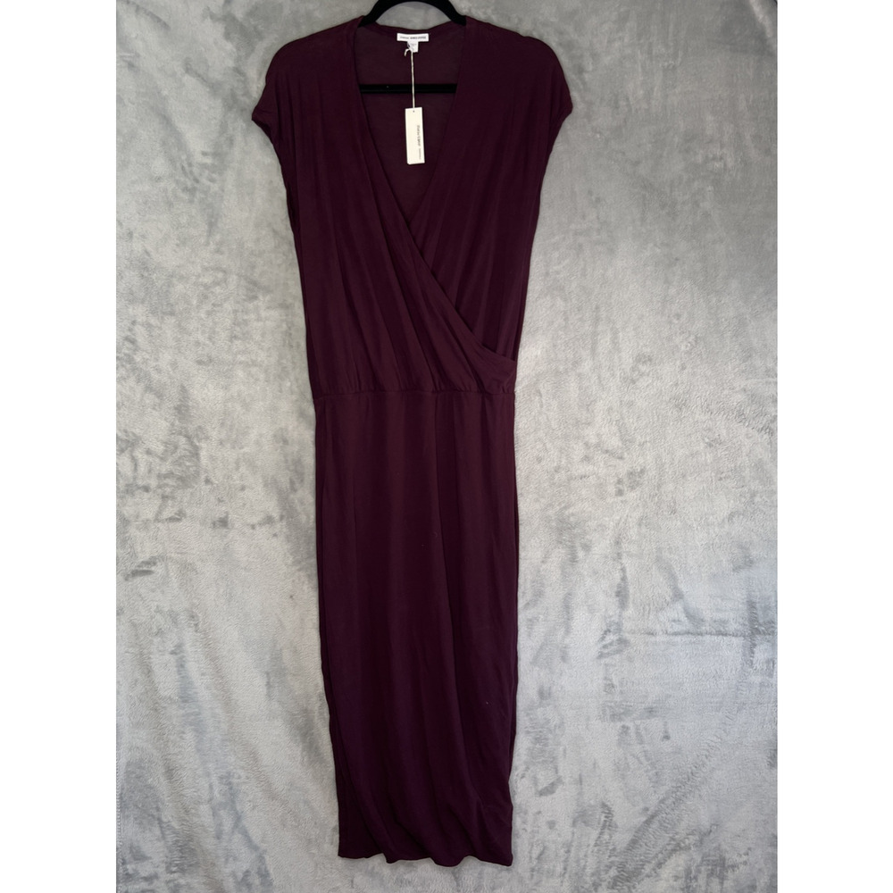 James Perse‎ Surplice Jersey Blouson Dress Size 1 (Small) MSRP $225